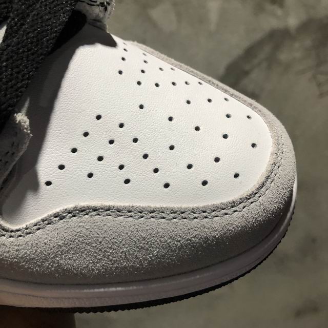 Air Jordan 1 Men's Basketball Shoes High “Light Smoke Grey”;